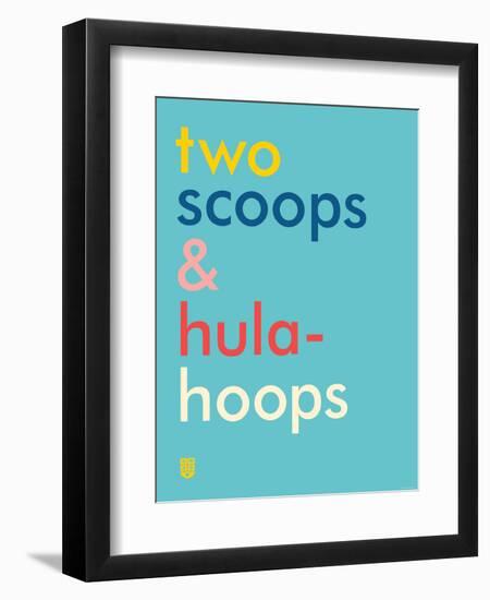 Wee Say, Two Scoops-Wee Society-Framed Premium Giclee Print