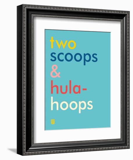 Wee Say, Two Scoops-Wee Society-Framed Premium Giclee Print