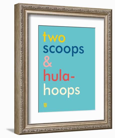 Wee Say, Two Scoops-Wee Society-Framed Art Print