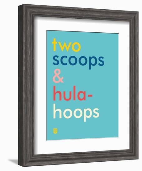 Wee Say, Two Scoops-Wee Society-Framed Art Print