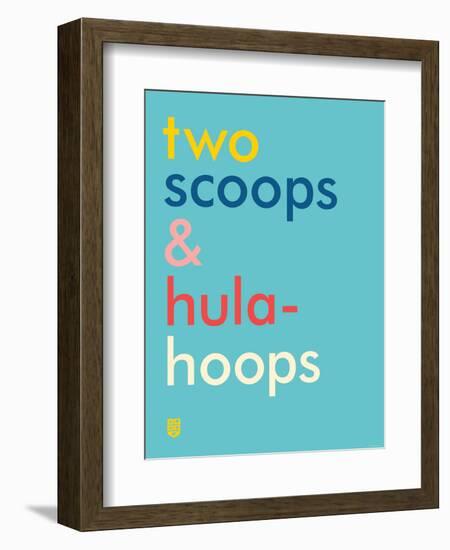 Wee Say, Two Scoops-Wee Society-Framed Art Print