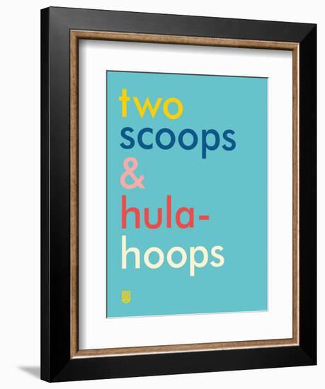 Wee Say, Two Scoops-Wee Society-Framed Art Print