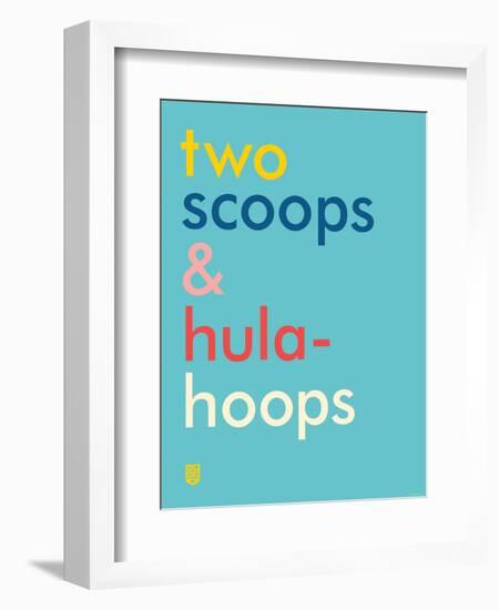 Wee Say, Two Scoops-Wee Society-Framed Art Print