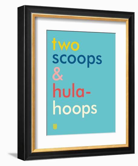 Wee Say, Two Scoops-Wee Society-Framed Art Print