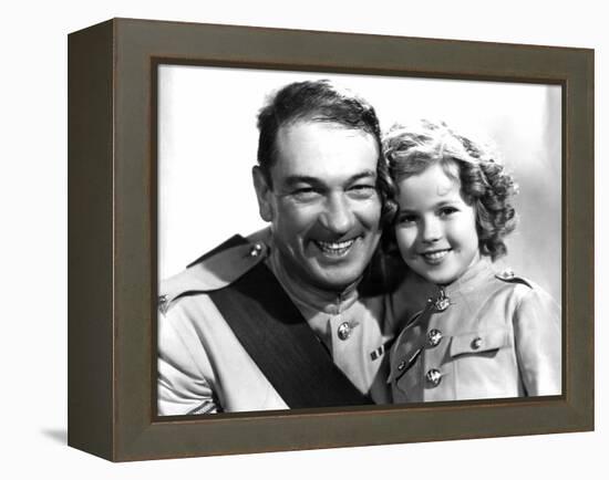 Wee Willie Winkie, Victor McLaglen, Shirley Temple, 1937-null-Framed Stretched Canvas