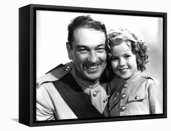 Wee Willie Winkie, Victor McLaglen, Shirley Temple, 1937-null-Framed Stretched Canvas