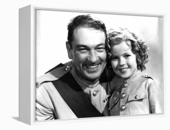 Wee Willie Winkie, Victor McLaglen, Shirley Temple, 1937-null-Framed Stretched Canvas
