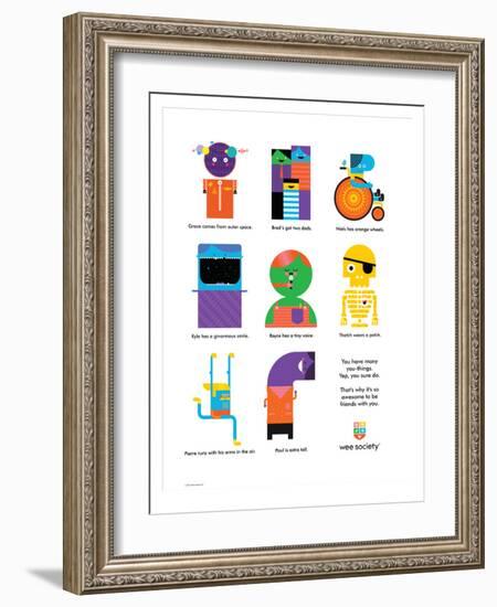 Wee You-Things Story, Grace & Friends-Wee Society-Framed Giclee Print