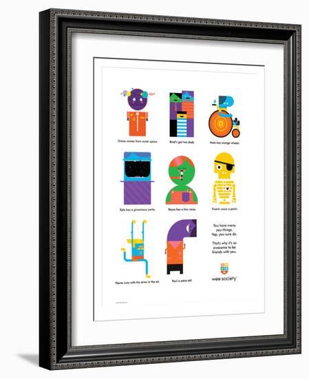 Wee You-Things Story, Grace & Friends-Wee Society-Framed Giclee Print