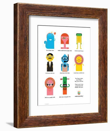 Wee You-Things Story, Sue & Friends-Wee Society-Framed Premium Giclee Print