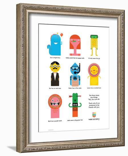 Wee You-Things Story, Sue & Friends-Wee Society-Framed Art Print