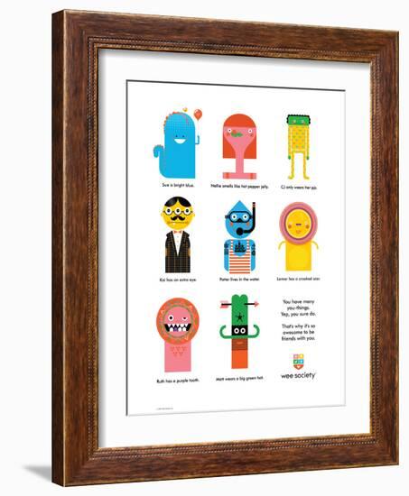 Wee You-Things Story, Sue & Friends-Wee Society-Framed Art Print