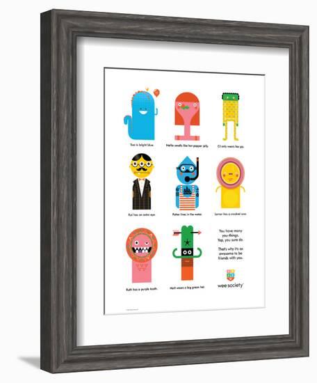 Wee You-Things Story, Sue & Friends-Wee Society-Framed Art Print