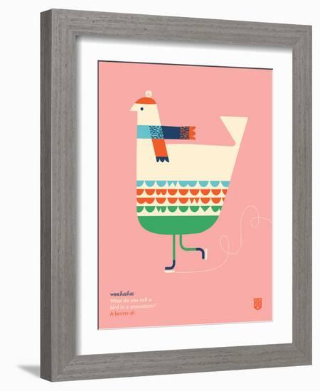 WeeHeeHee, Brrrr-d-Wee Society-Framed Art Print