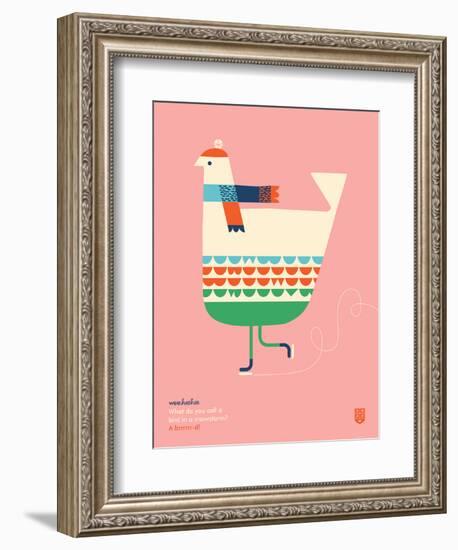 WeeHeeHee, Brrrr-d-Wee Society-Framed Art Print