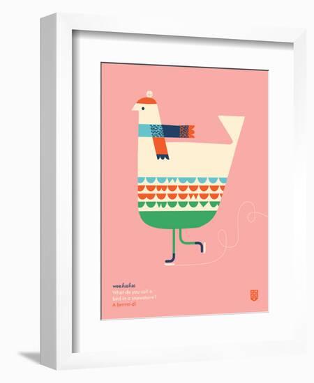 WeeHeeHee, Brrrr-d-Wee Society-Framed Art Print