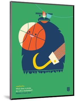 WeeHeeHee, Hook Shot-Wee Society-Mounted Premium Giclee Print