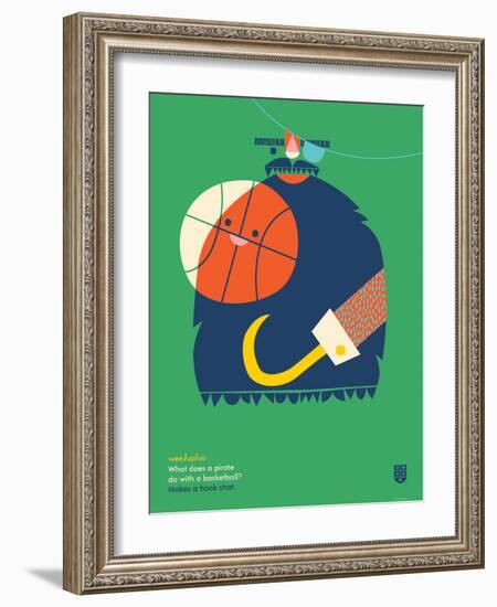 WeeHeeHee, Hook Shot-Wee Society-Framed Art Print