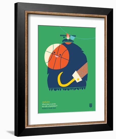 WeeHeeHee, Hook Shot-Wee Society-Framed Premium Giclee Print