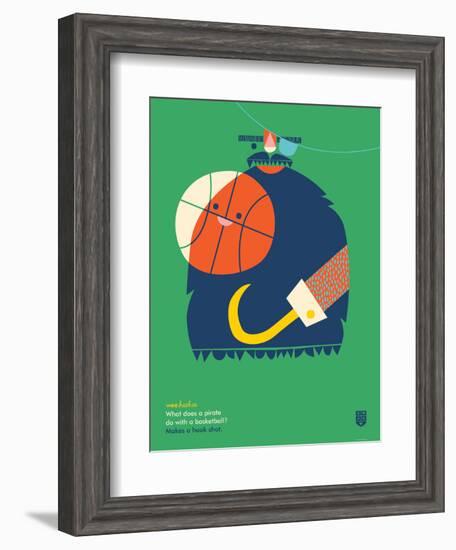 WeeHeeHee, Hook Shot-Wee Society-Framed Art Print