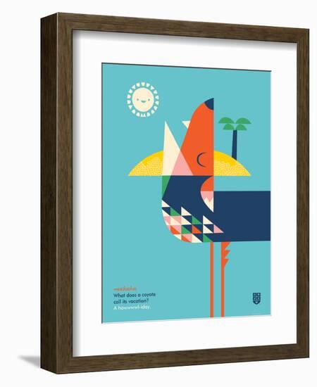 WeeHeeHee, Howliday-Wee Society-Framed Art Print