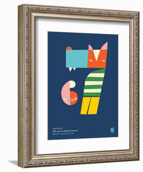 WeeHeeHee, Hungry Numbers-Wee Society-Framed Art Print