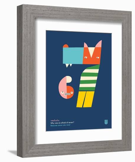 WeeHeeHee, Hungry Numbers-Wee Society-Framed Art Print