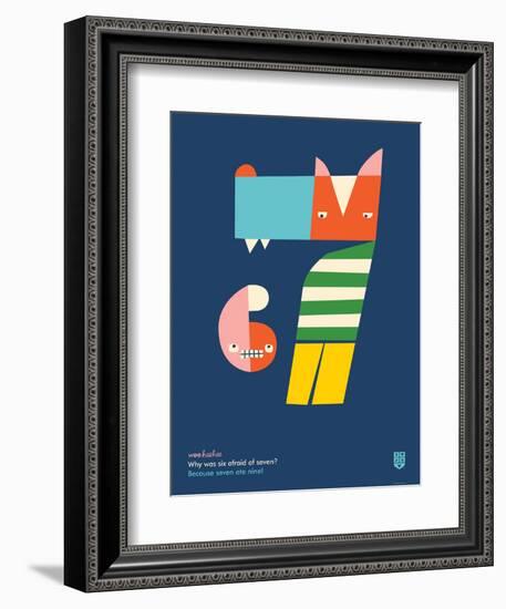 WeeHeeHee, Hungry Numbers-Wee Society-Framed Art Print