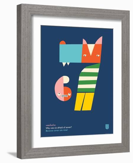 WeeHeeHee, Hungry Numbers-Wee Society-Framed Art Print