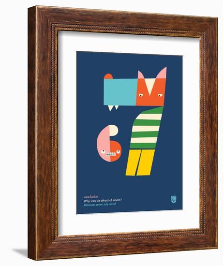 WeeHeeHee, Hungry Numbers-Wee Society-Framed Premium Giclee Print