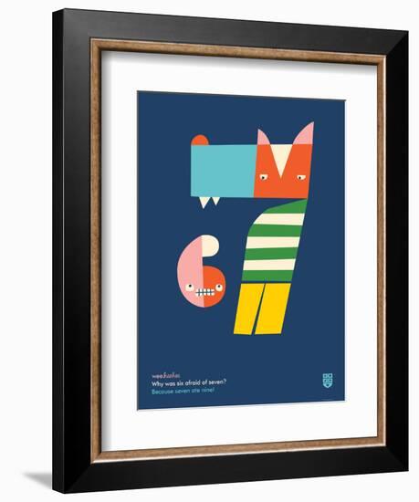 WeeHeeHee, Hungry Numbers-Wee Society-Framed Premium Giclee Print