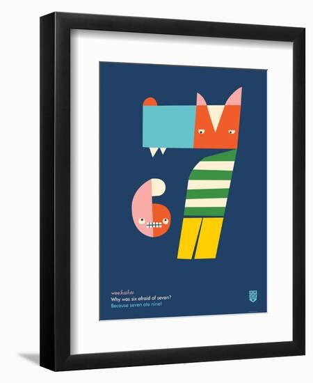 WeeHeeHee, Hungry Numbers-Wee Society-Framed Premium Giclee Print