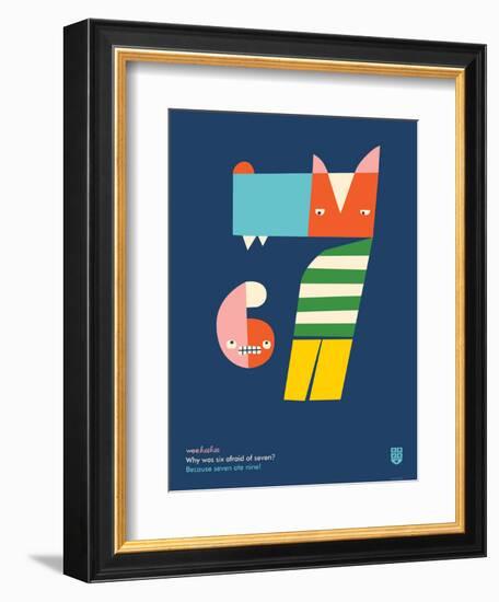 WeeHeeHee, Hungry Numbers-Wee Society-Framed Premium Giclee Print