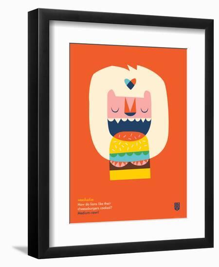 WeeHeeHee, Medium-Rawr-Wee Society-Framed Art Print