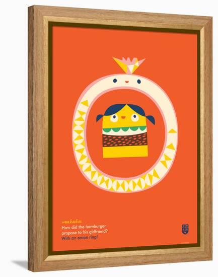 WeeHeeHee, Onion Ring-Wee Society-Framed Stretched Canvas