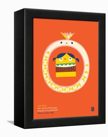 WeeHeeHee, Onion Ring-Wee Society-Framed Stretched Canvas