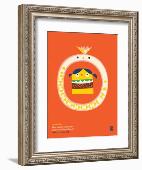 WeeHeeHee, Onion Ring-Wee Society-Framed Art Print