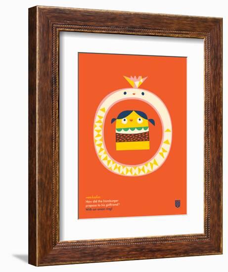 WeeHeeHee, Onion Ring-Wee Society-Framed Art Print