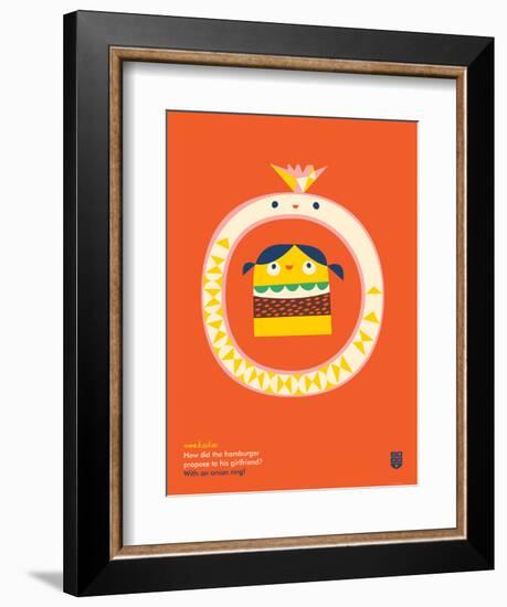 WeeHeeHee, Onion Ring-Wee Society-Framed Art Print