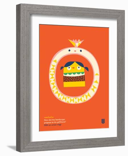 WeeHeeHee, Onion Ring-Wee Society-Framed Art Print