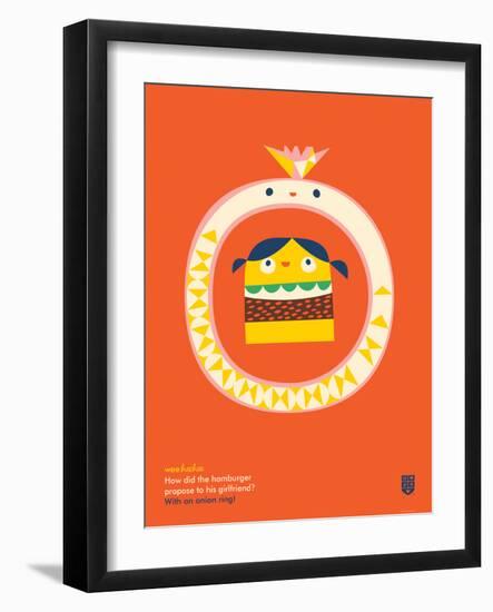 WeeHeeHee, Onion Ring-Wee Society-Framed Art Print