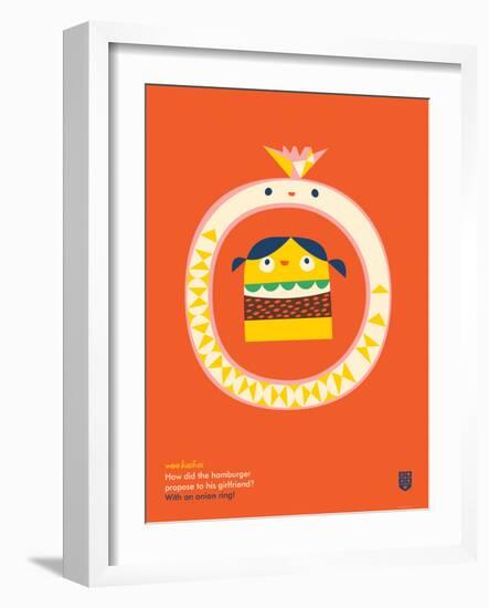 WeeHeeHee, Onion Ring-Wee Society-Framed Art Print