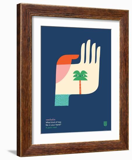 WeeHeeHee, Palm Tree-Wee Society-Framed Art Print