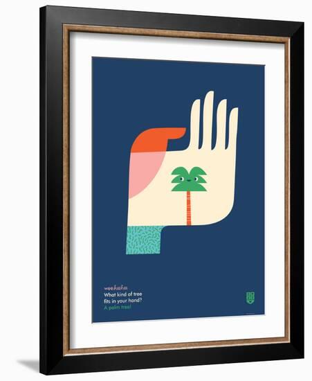 WeeHeeHee, Palm Tree-Wee Society-Framed Art Print