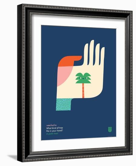 WeeHeeHee, Palm Tree-Wee Society-Framed Art Print