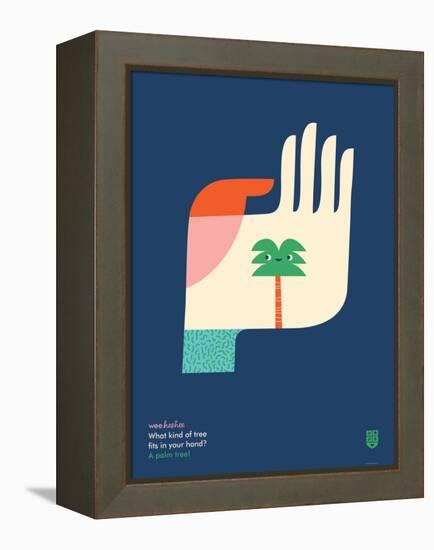 WeeHeeHee, Palm Tree-Wee Society-Framed Stretched Canvas