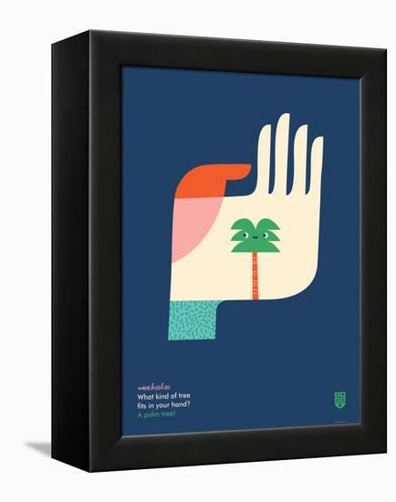 WeeHeeHee, Palm Tree-Wee Society-Framed Stretched Canvas