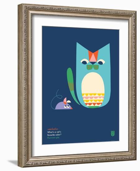 WeeHeeHee, Purple-Wee Society-Framed Art Print