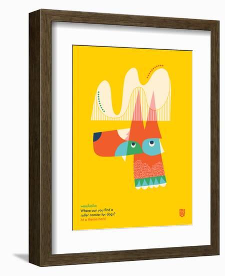 WeeHeeHee, Roller Coaster-Wee Society-Framed Art Print