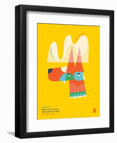 WeeHeeHee, Roller Coaster-Wee Society-Framed Art Print